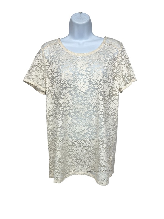STYLUS Tops - Stylus lace blouse size large